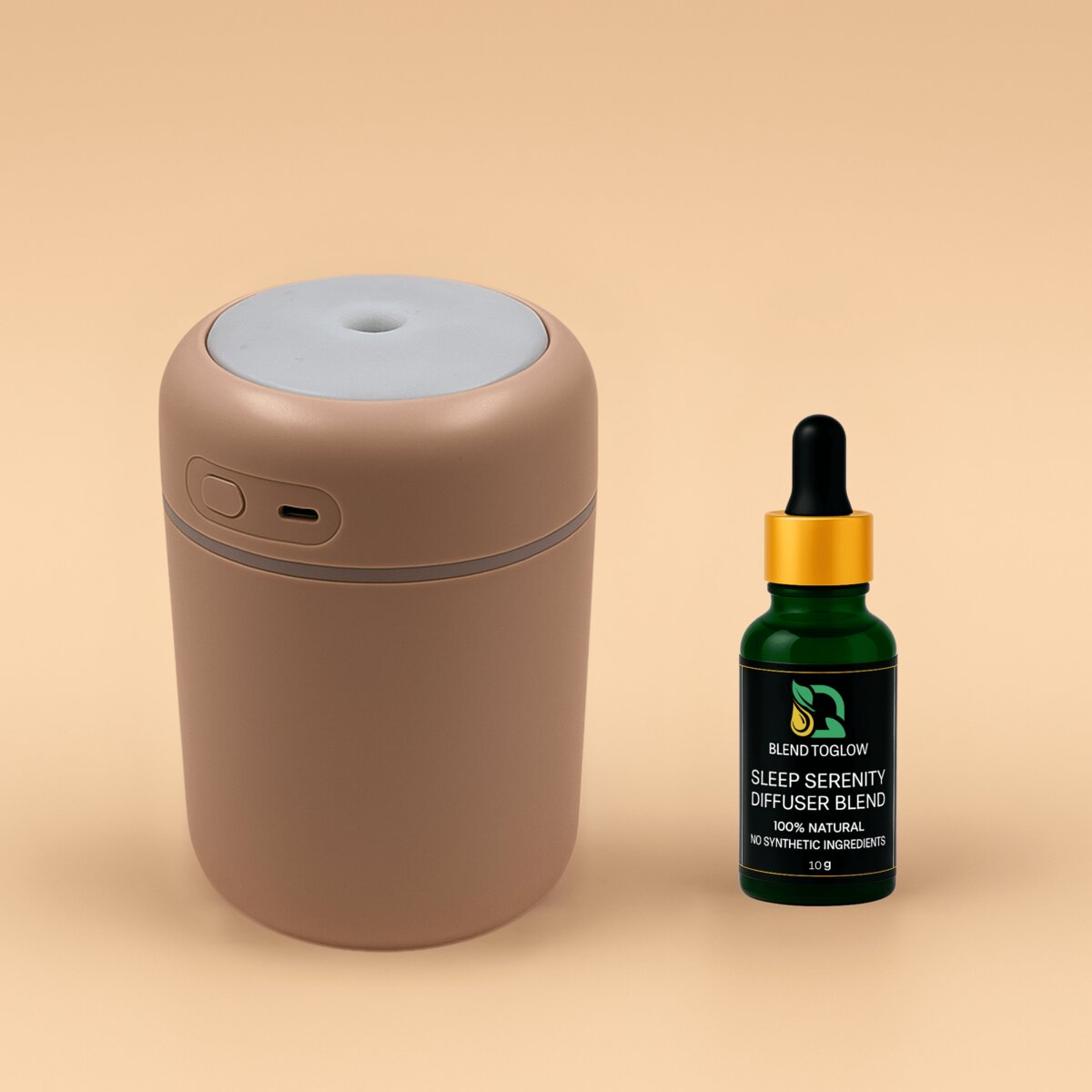 Aromatherapy diffuser starter kit with essential oils
