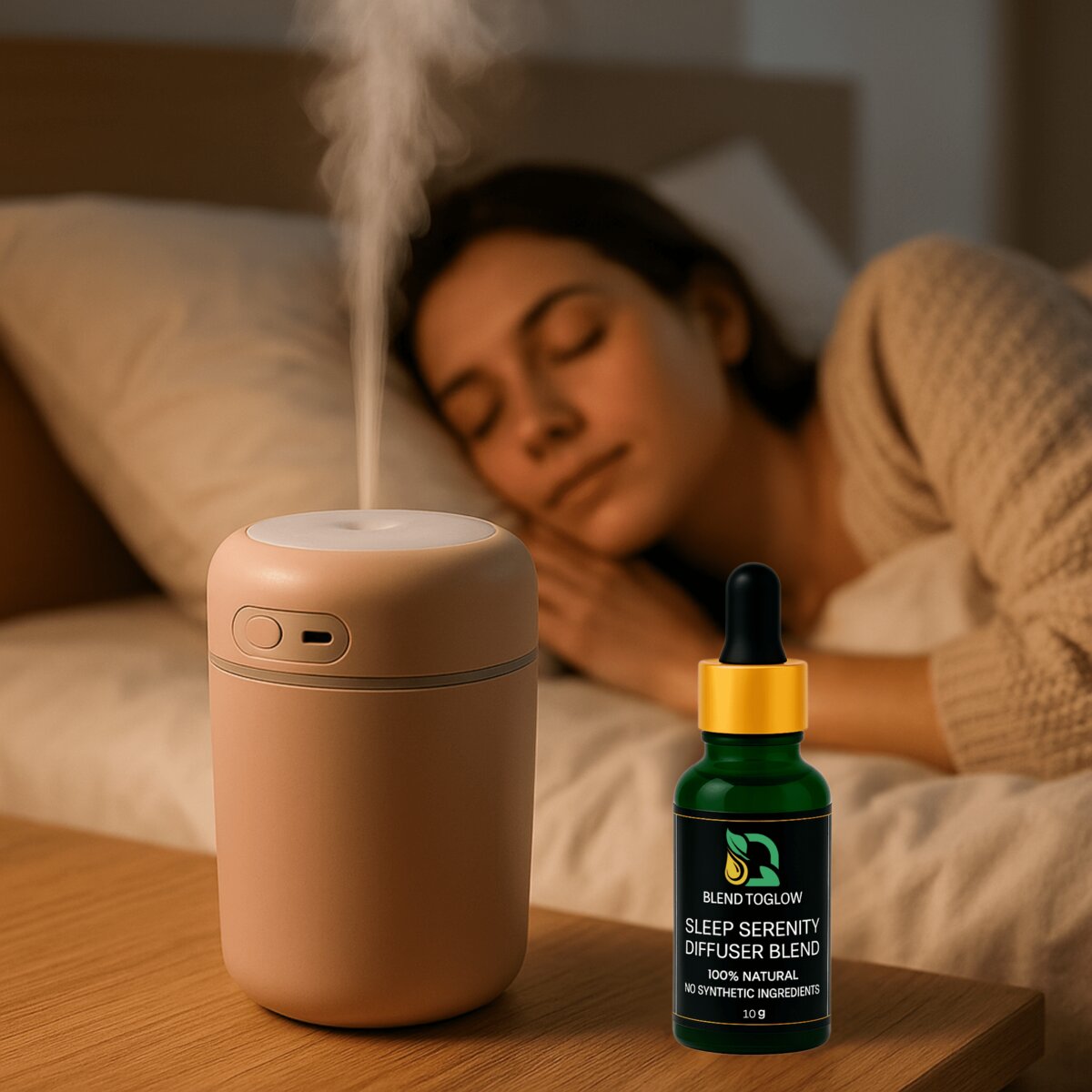 Aromatherapy diffuser starter kit with essential oils