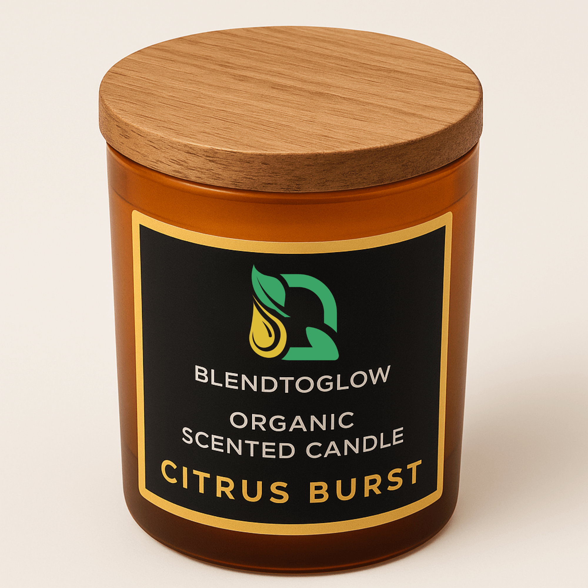 Citrus Burst energizing natural scented candle