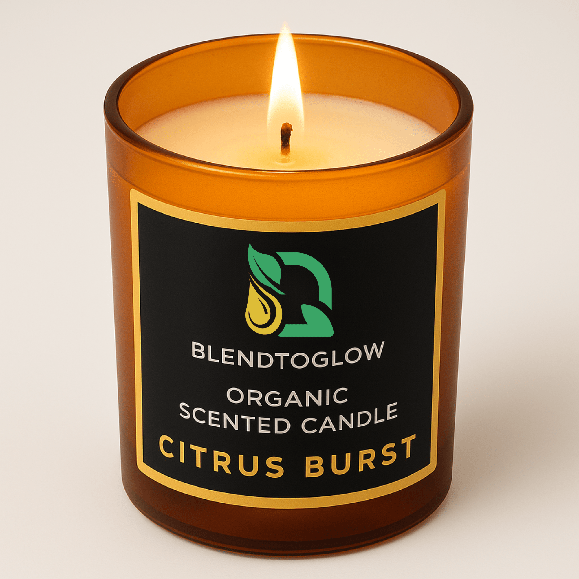 Citrus Burst energizing natural scented candle