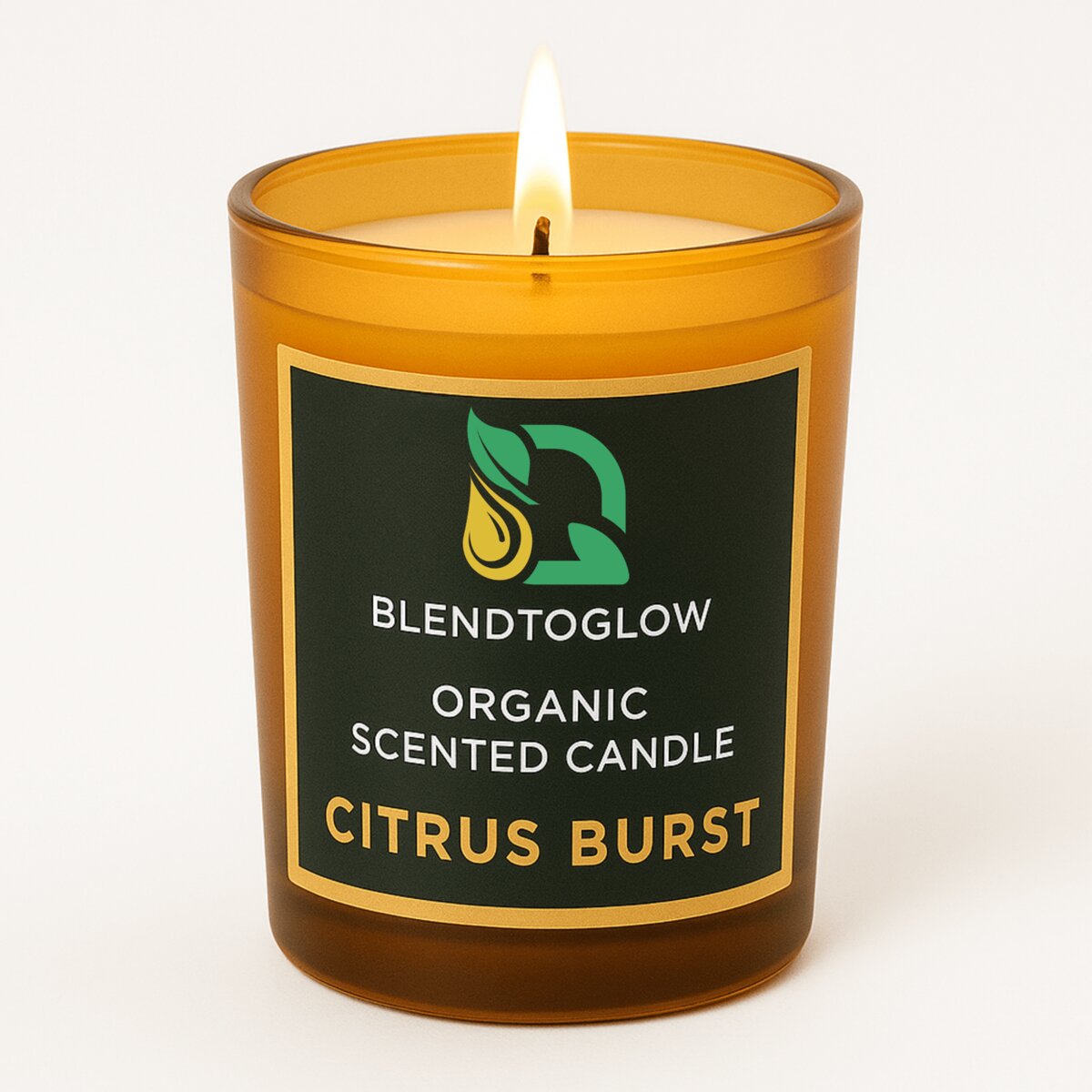 Citrus Burst energizing natural scented candle
