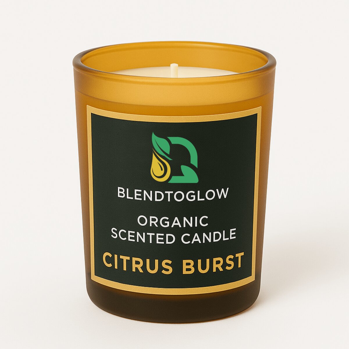Citrus Burst energizing natural scented candle