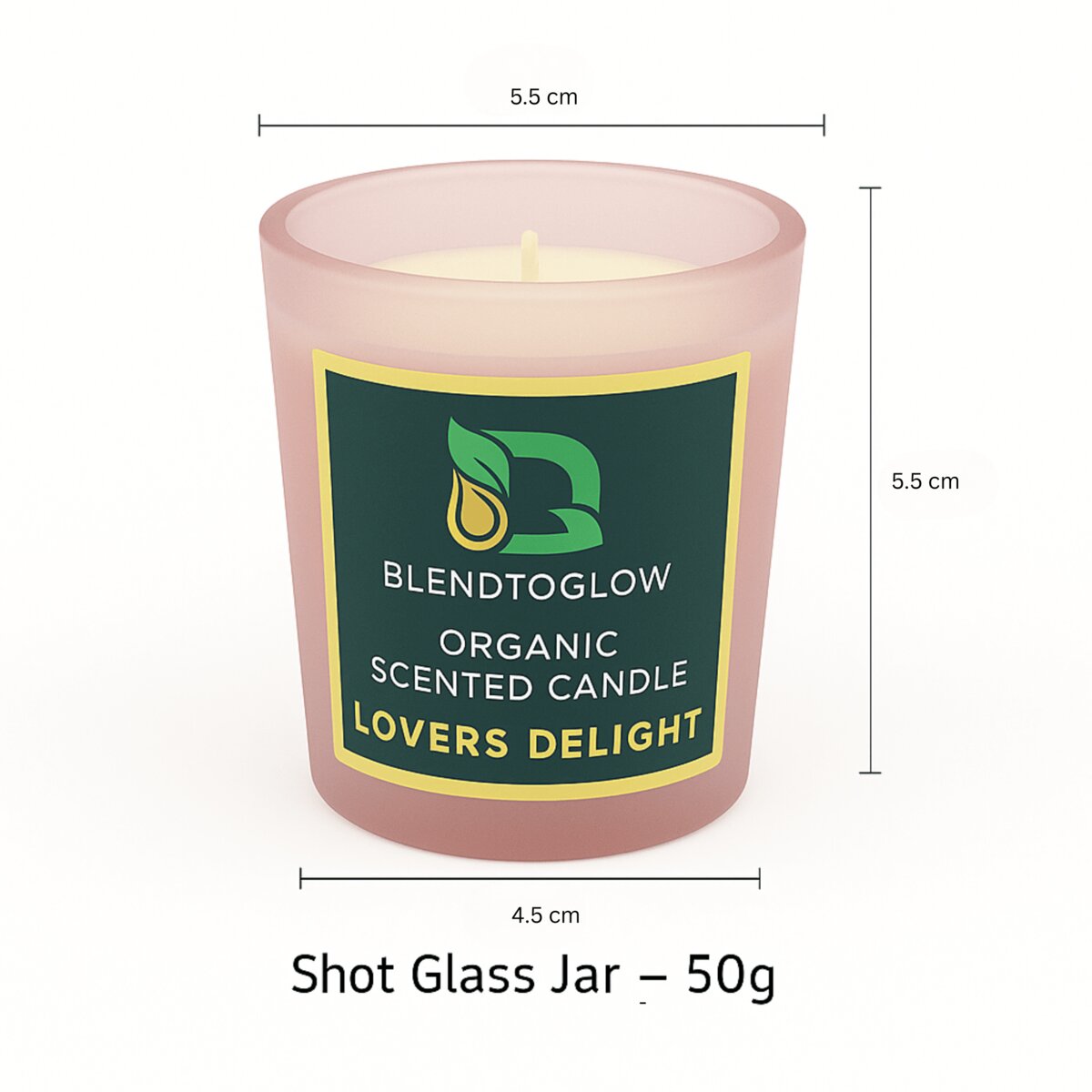 Lovers Delight romantic natural scented candle