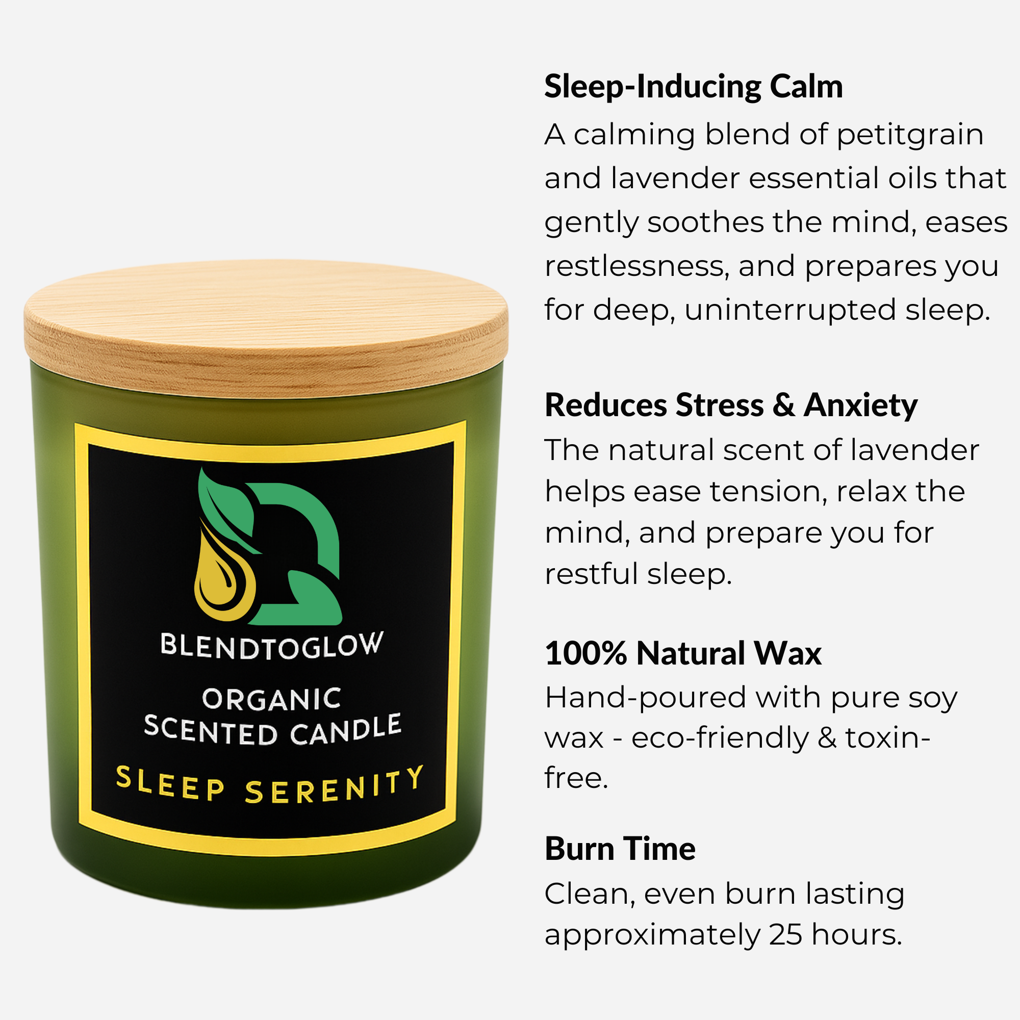 Sleep Serenity Natural Scented Candle