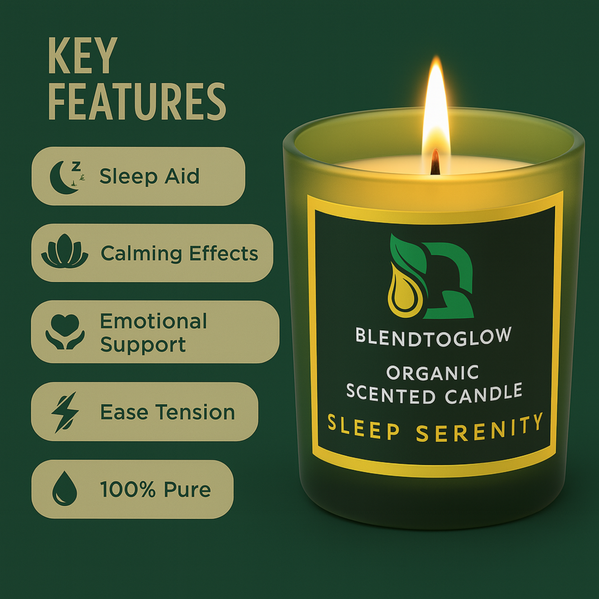 Sleep Serenity Natural Scented Candle