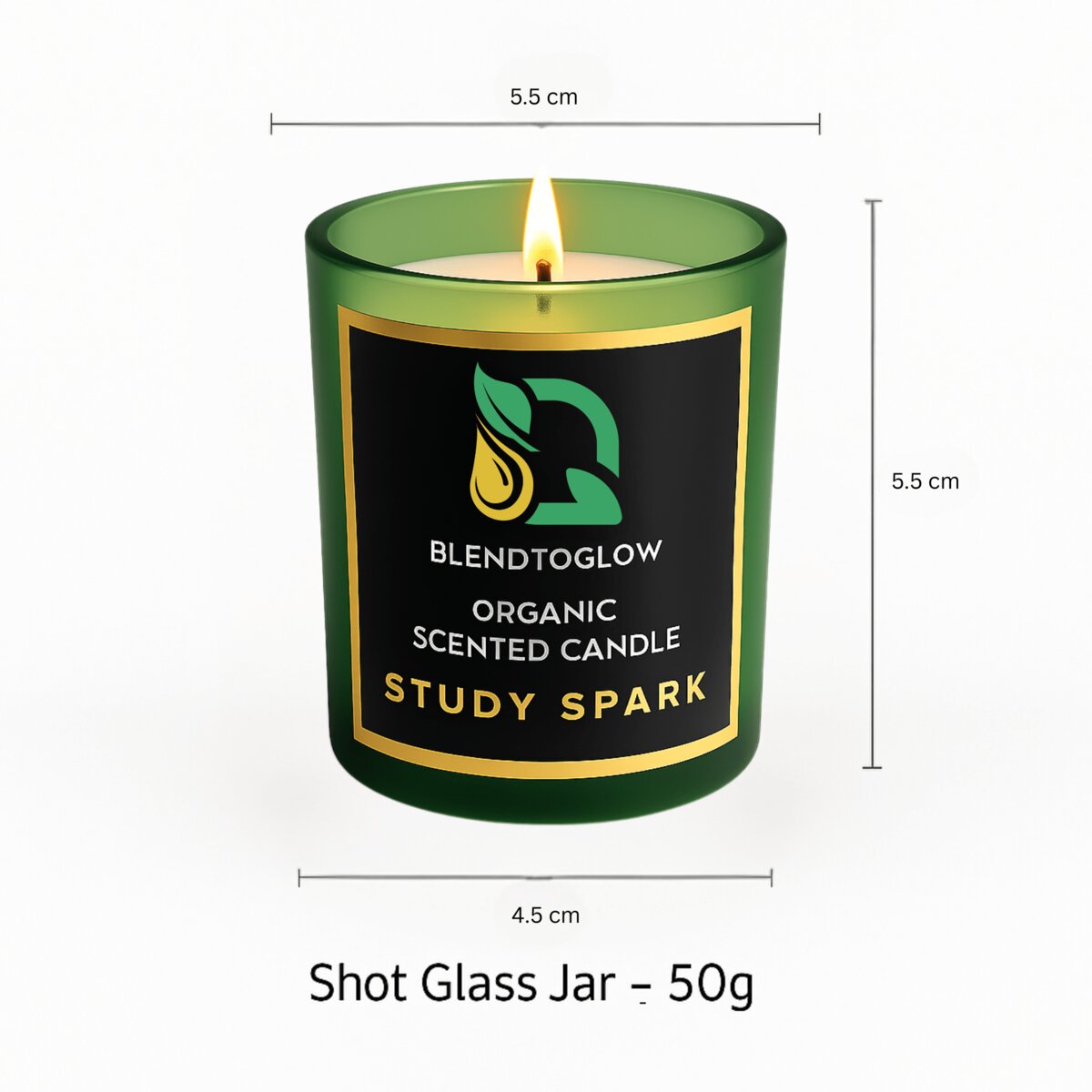 Study Spark Natural Scented Candle for Focus