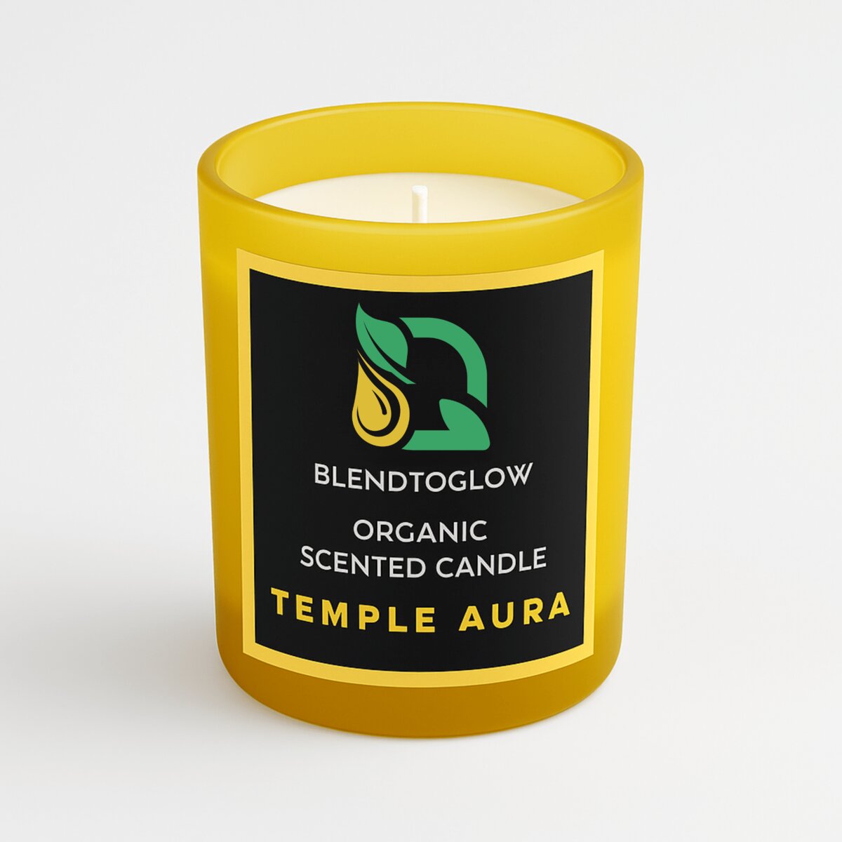 Temple Aura earthy natural scented candle