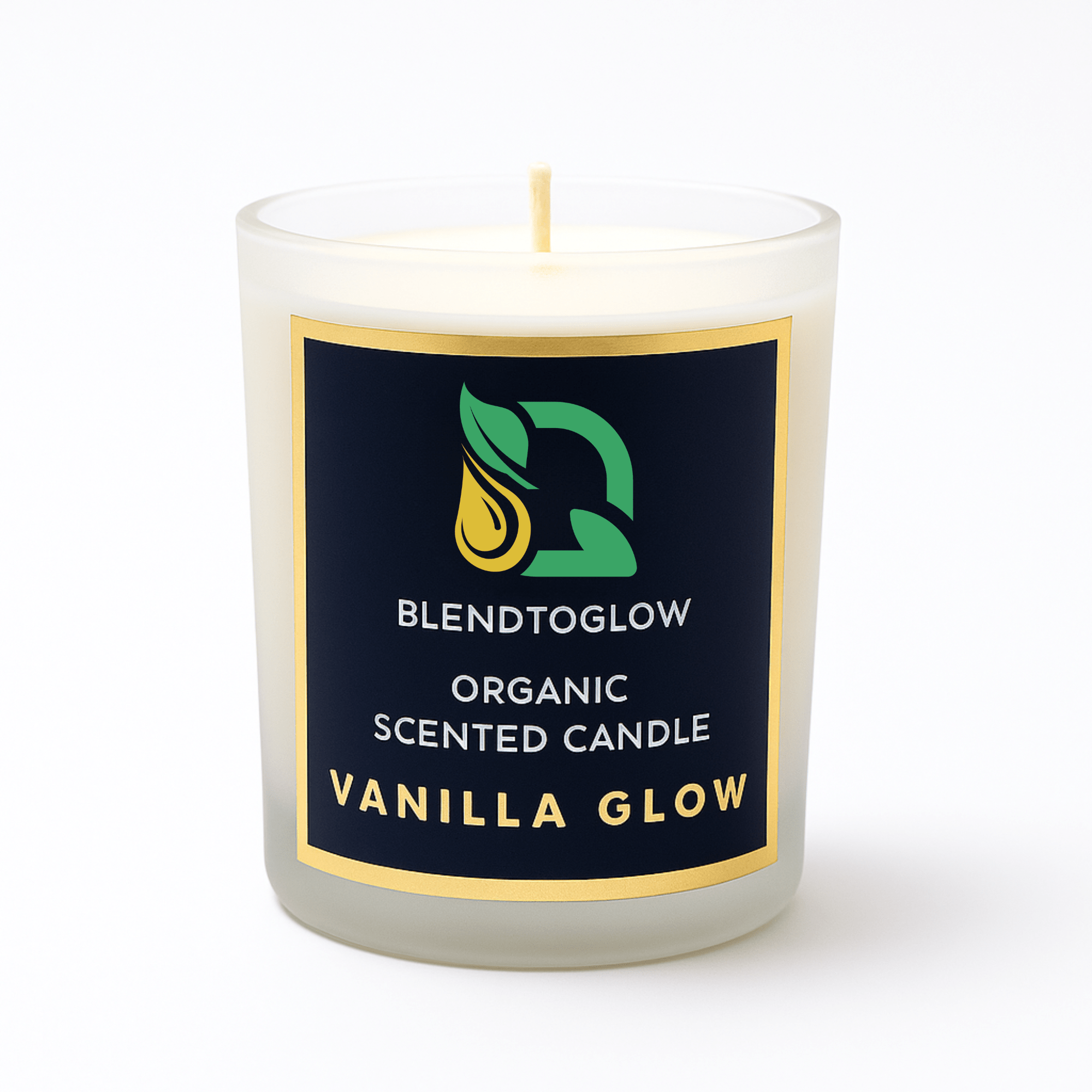 Vanilla natural scented candle for calm