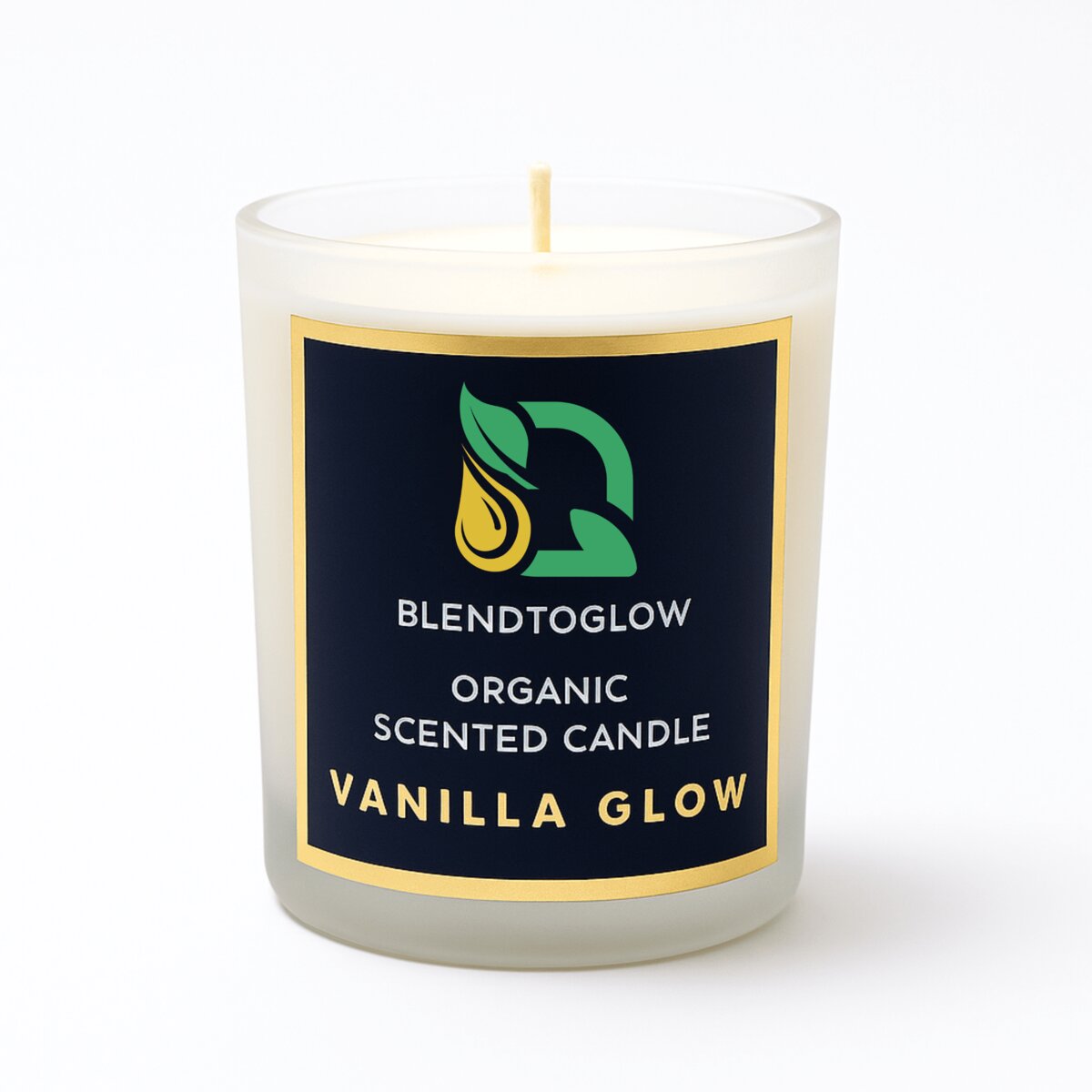 Vanilla natural scented candle for calm