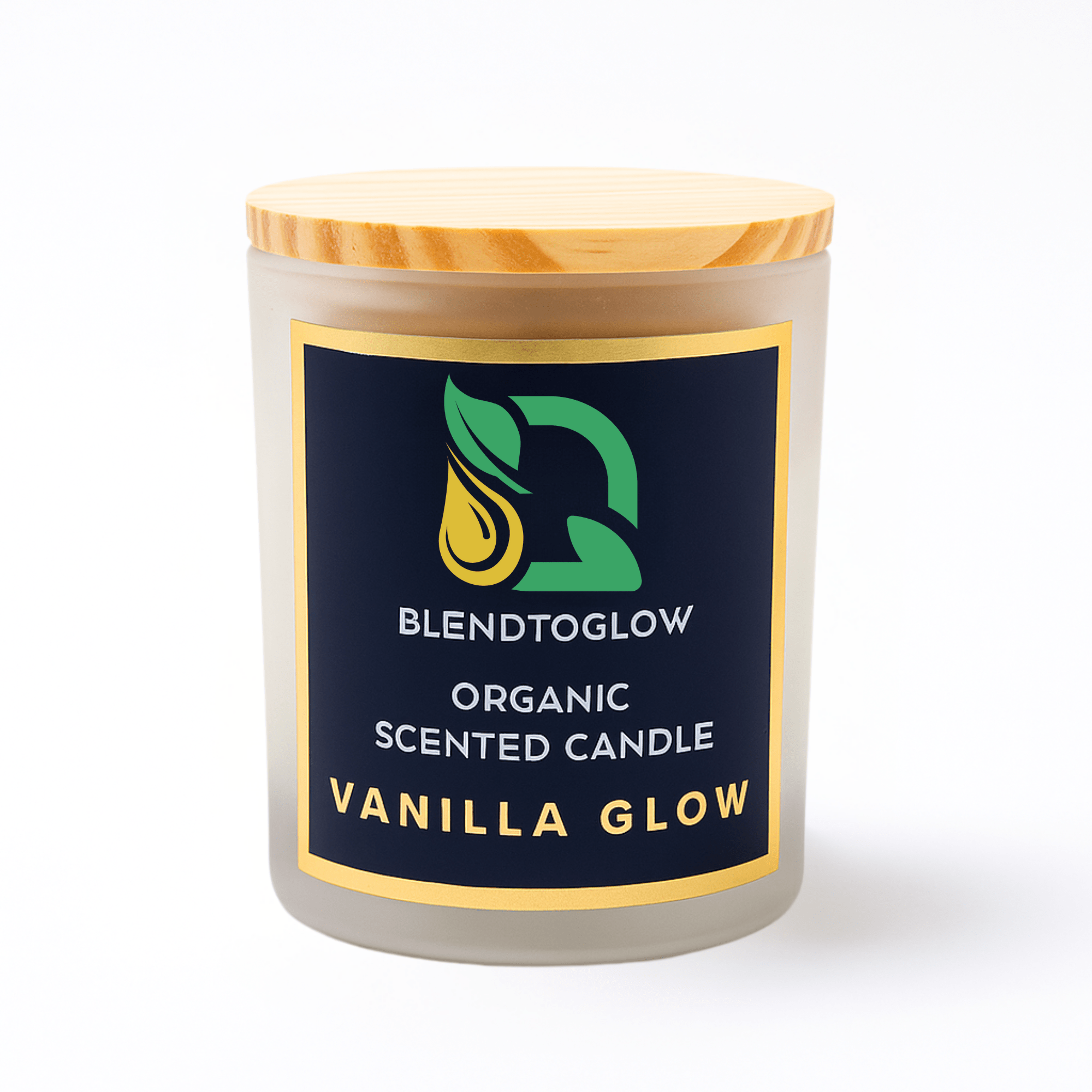 Vanilla natural scented candle for calm