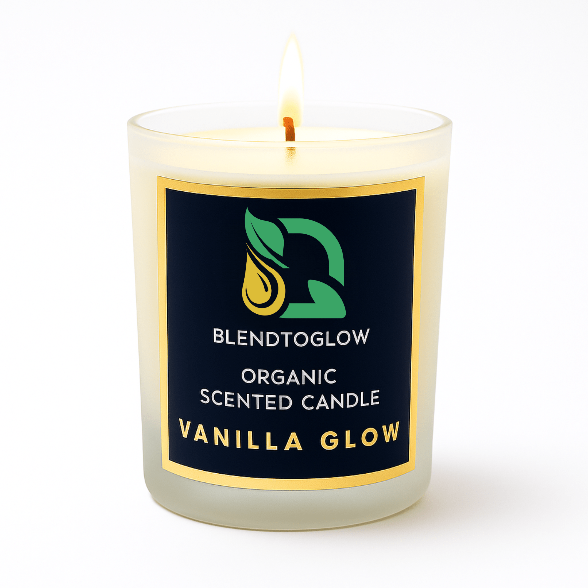 Vanilla natural scented candle for calm