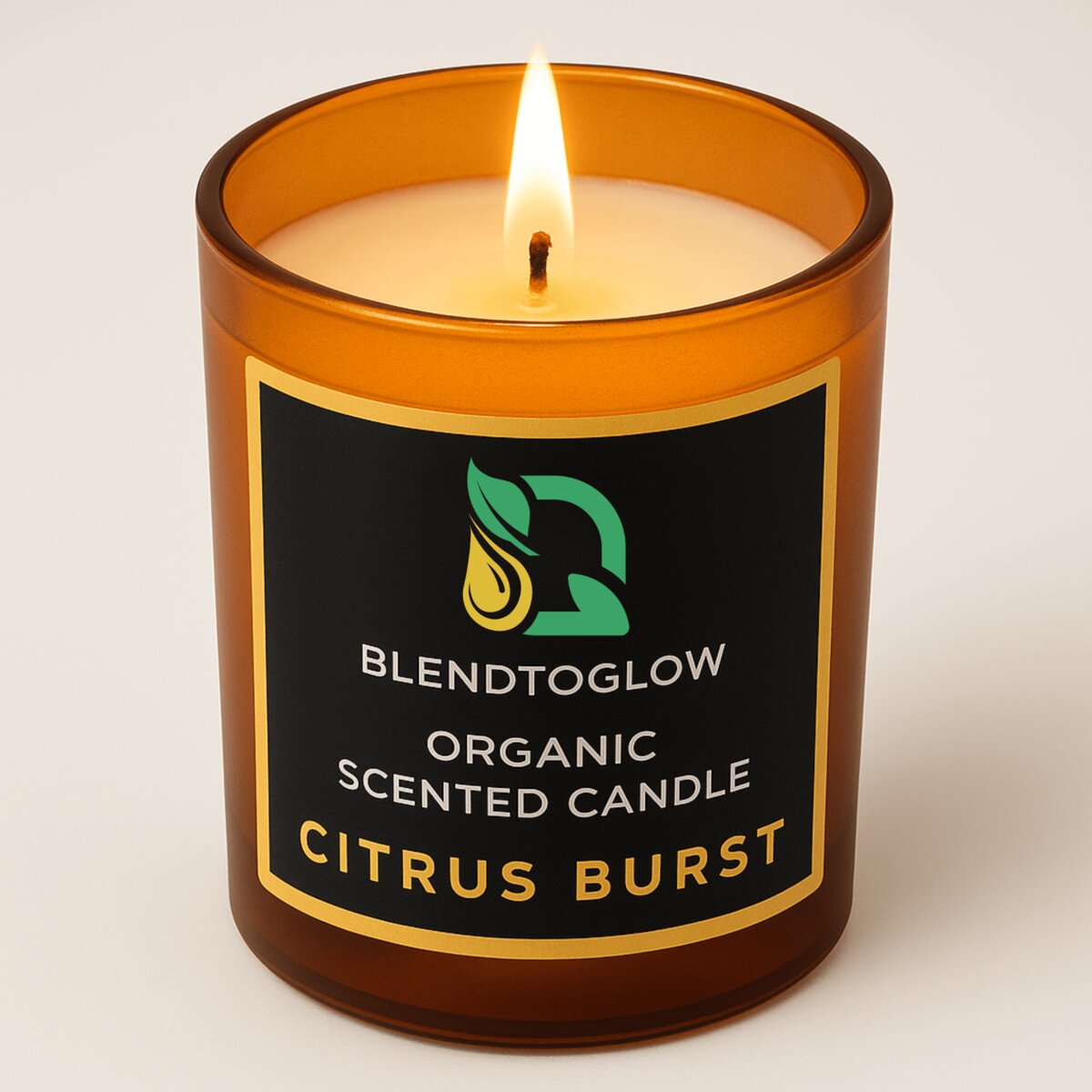 Citrus Burst energizing natural scented candle