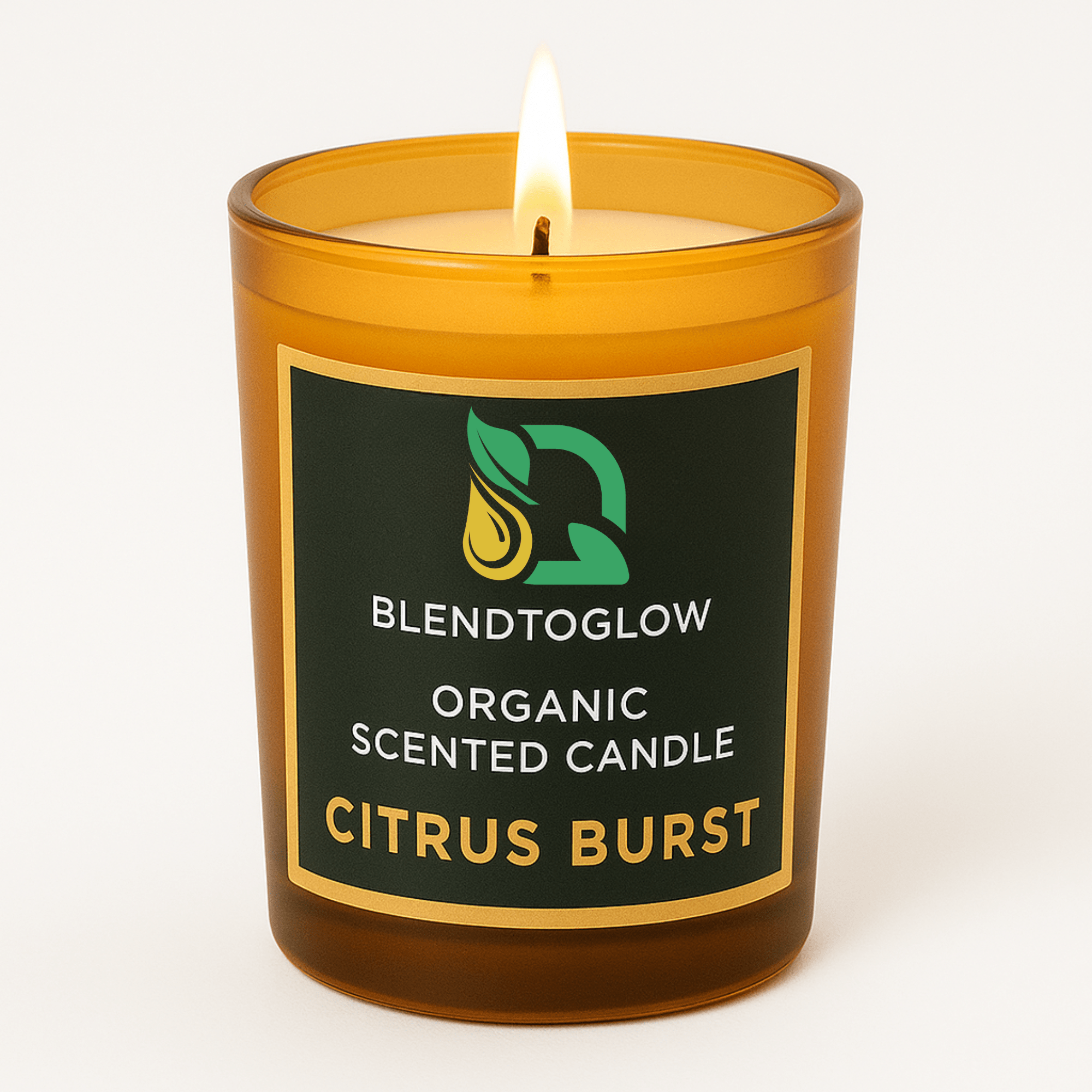 Citrus Burst energizing natural scented candle