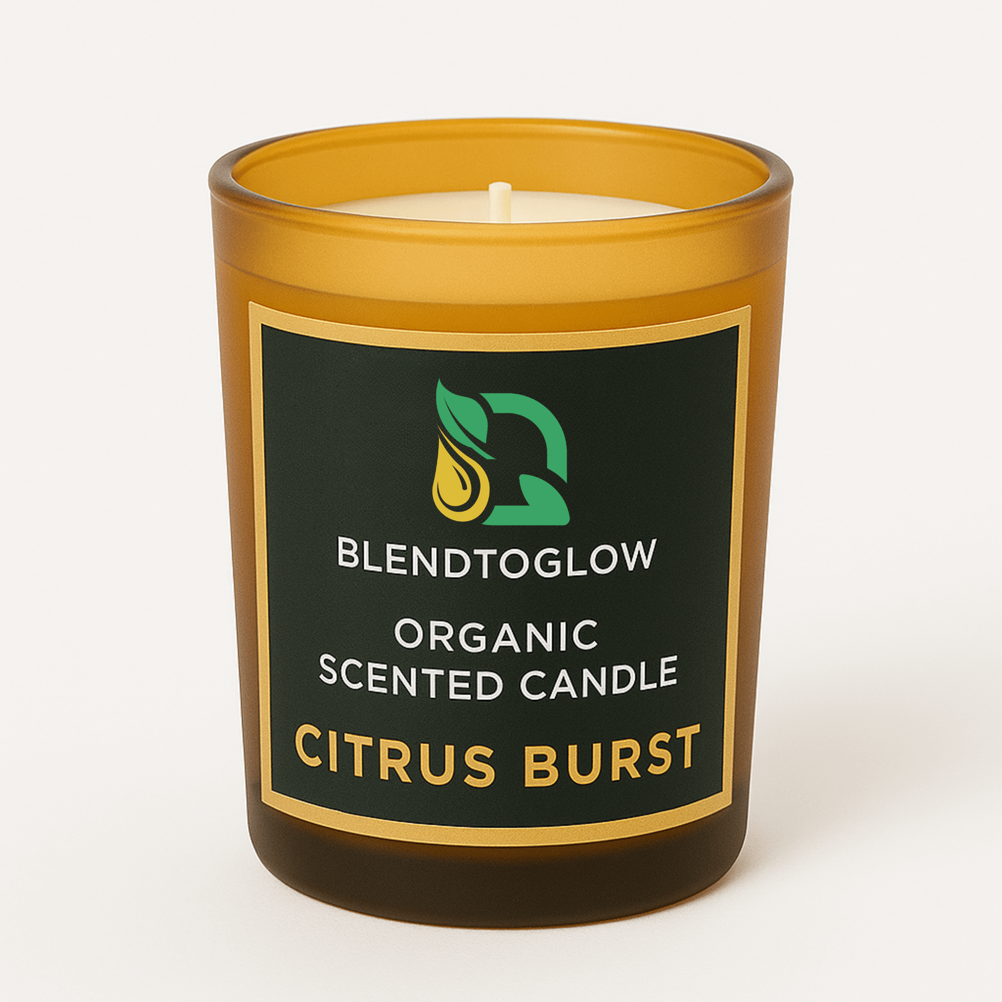 Citrus Burst energizing natural scented candle