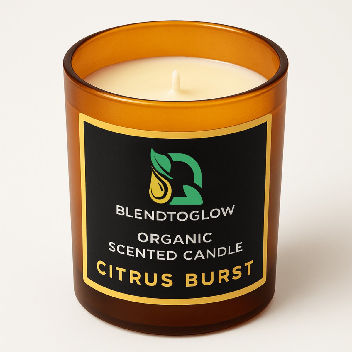 Citrus Burst energizing natural scented candle