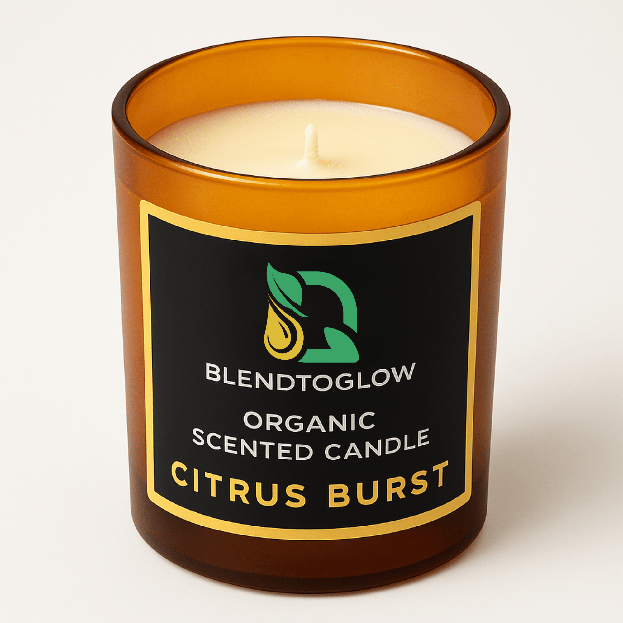 Citrus Burst energizing natural scented candle