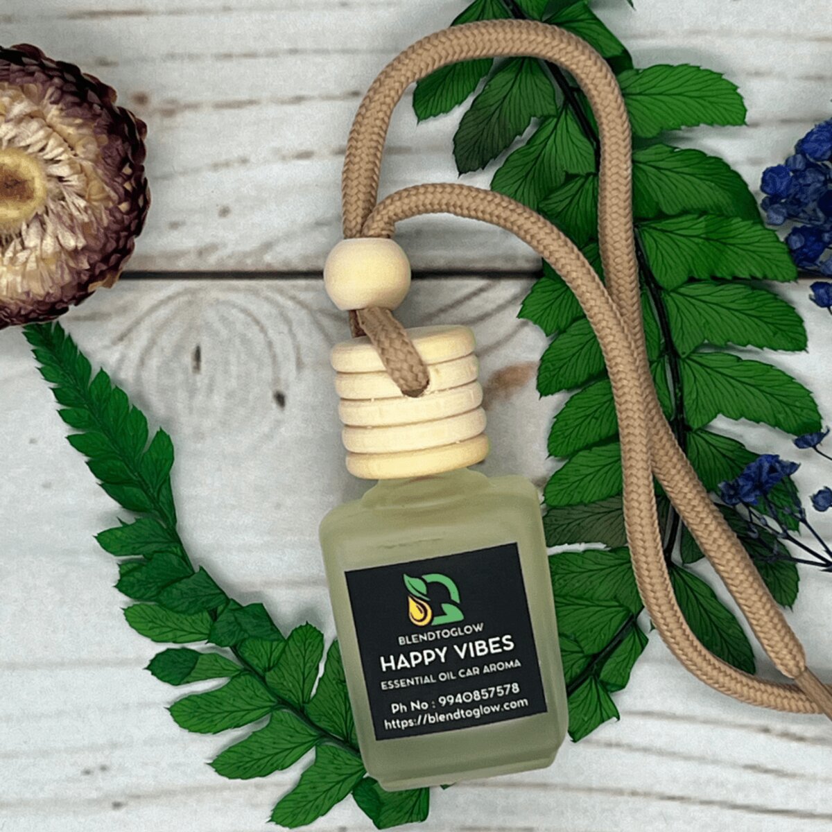 Happy Vibes Car Aroma Essential Oil Blend - BlendToGlow