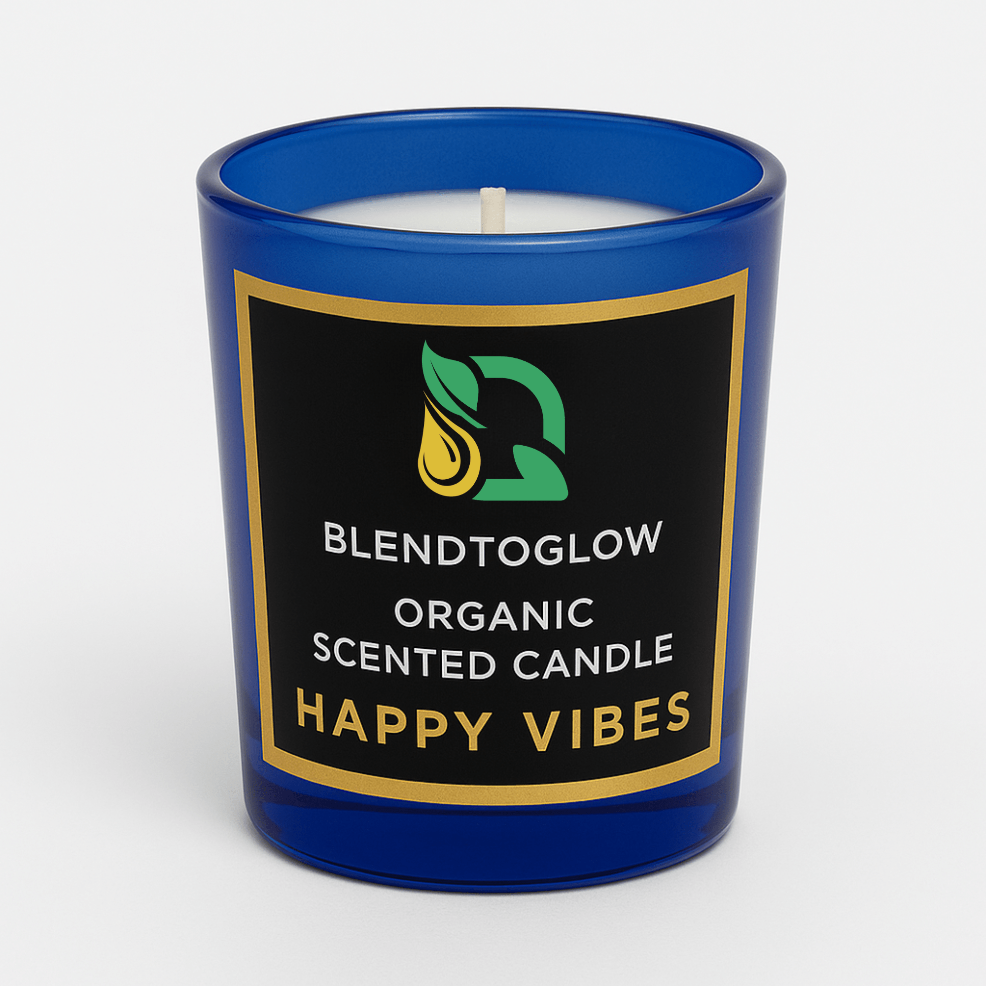 Happy Vibes natural scented candle for relaxation