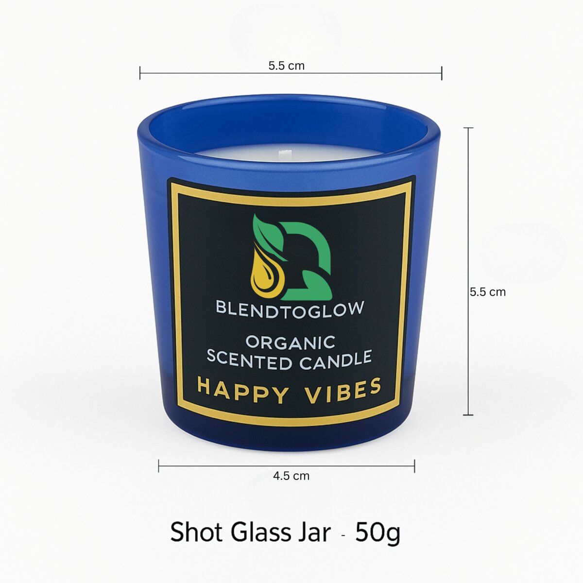 BlendToGlow handmade candle eco-friendly packaging