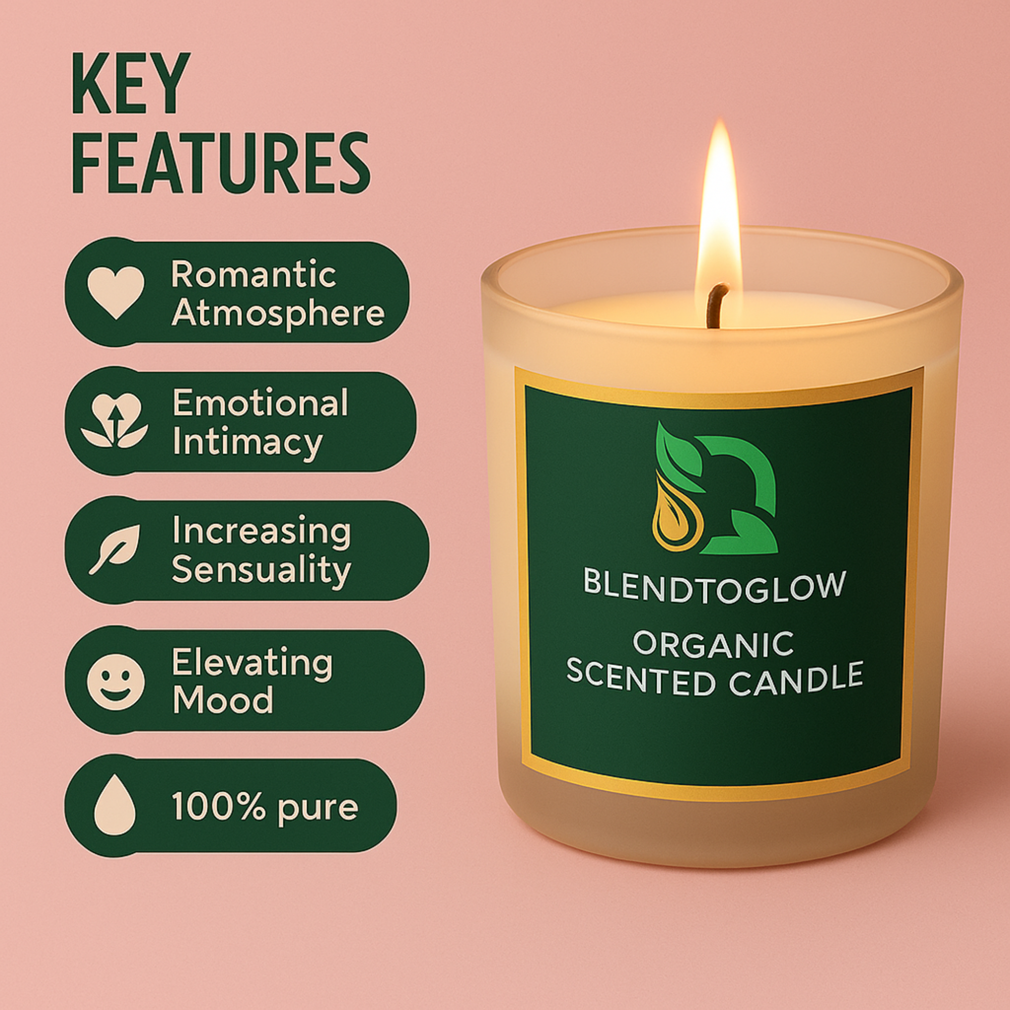 Lovers Delight Natural Scented Candle