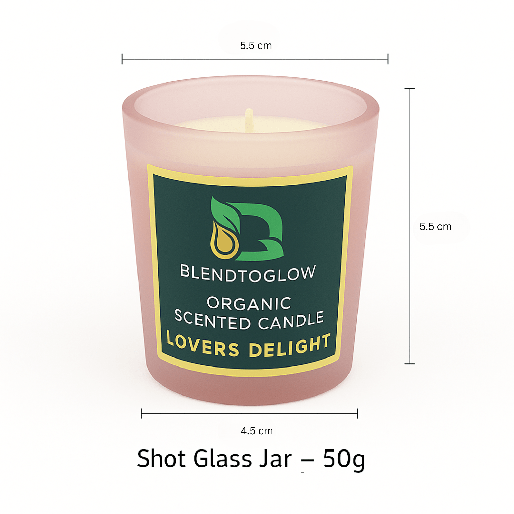 Lovers Delight romantic natural scented candle