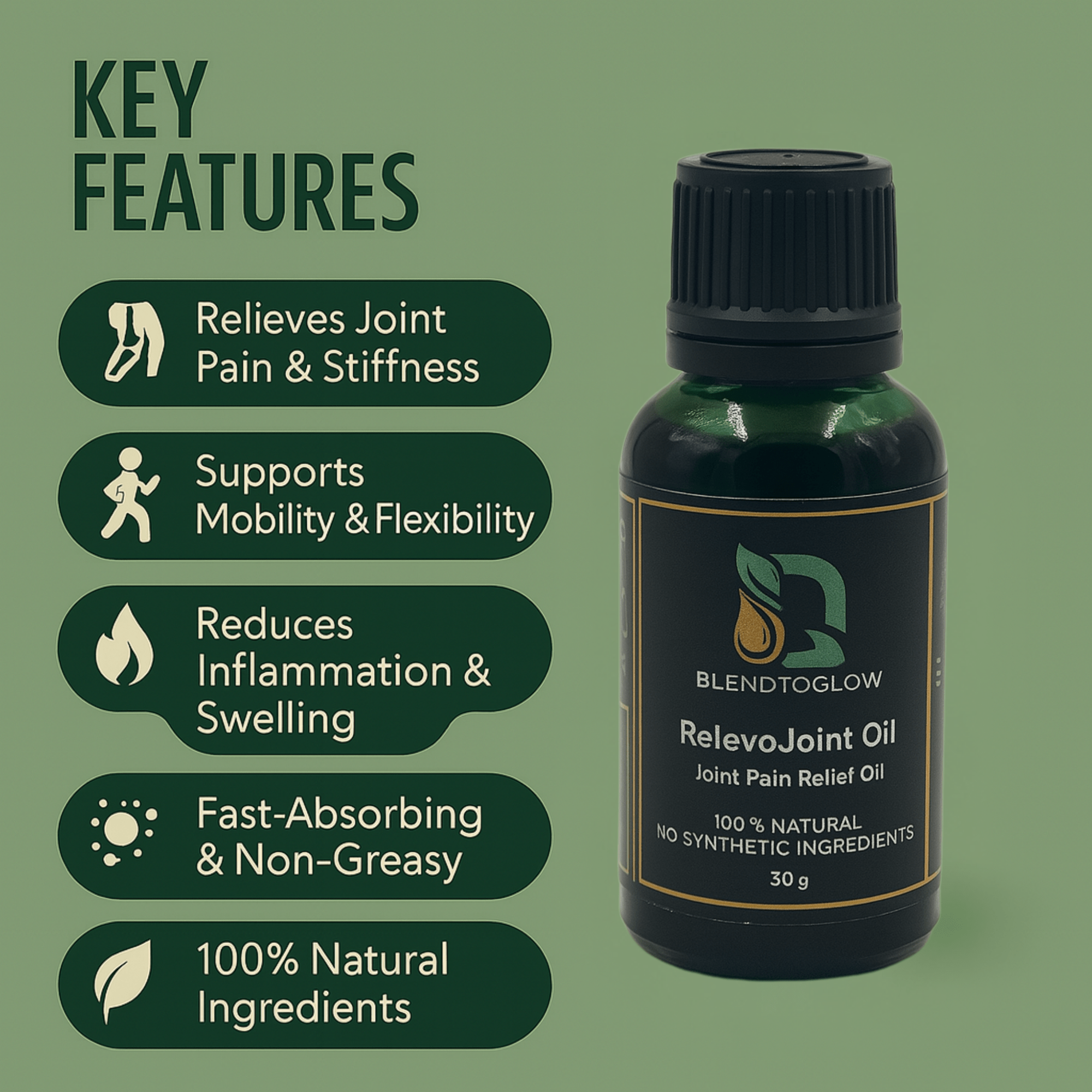 RelevoJoint – Natural Joint Pain Relief Oil - BlendToGlow