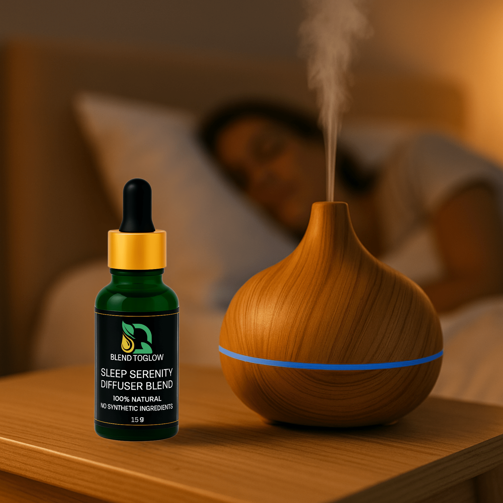 Aromatherapy sleep diffuser kit with calming oils