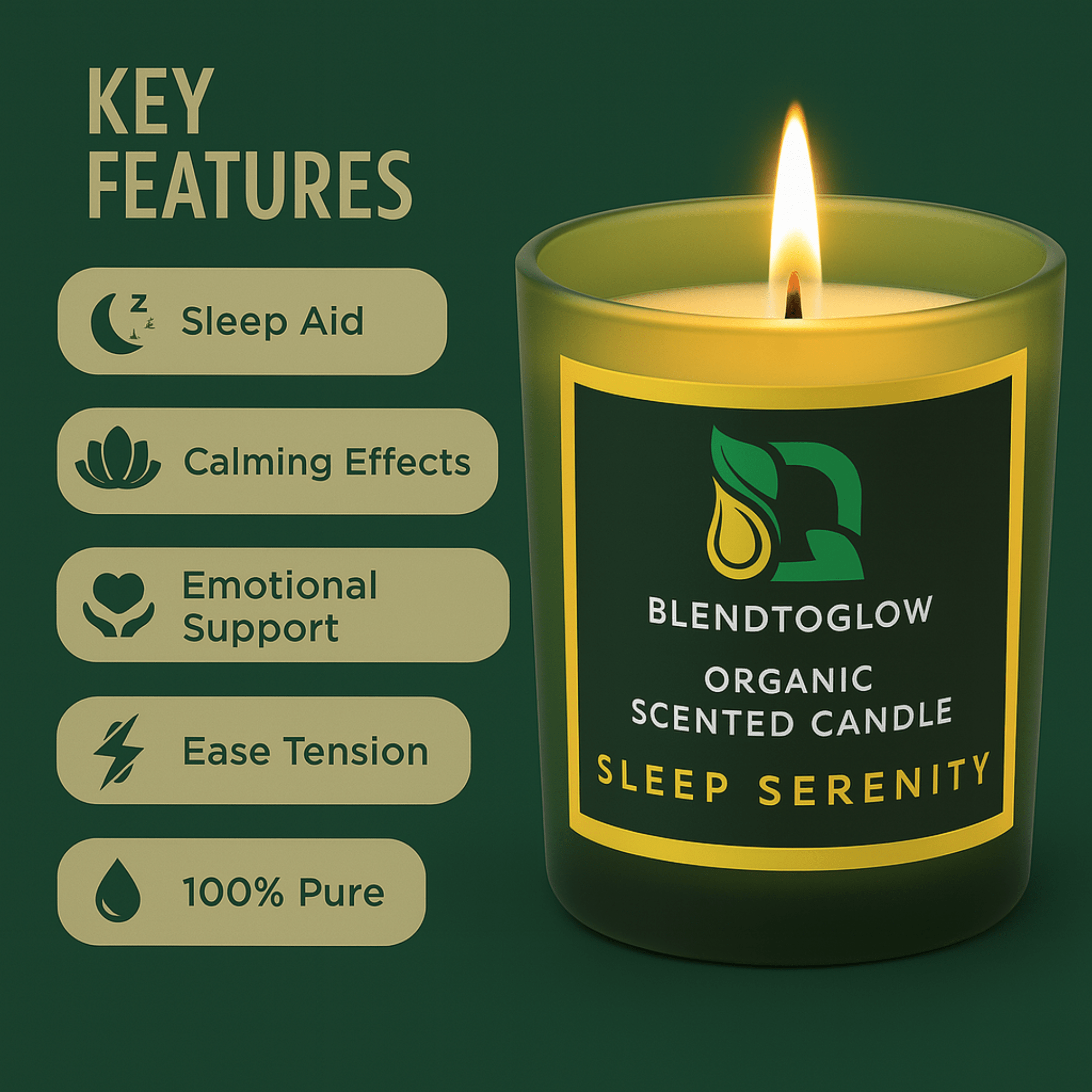 Natural Scented Candle for sleep