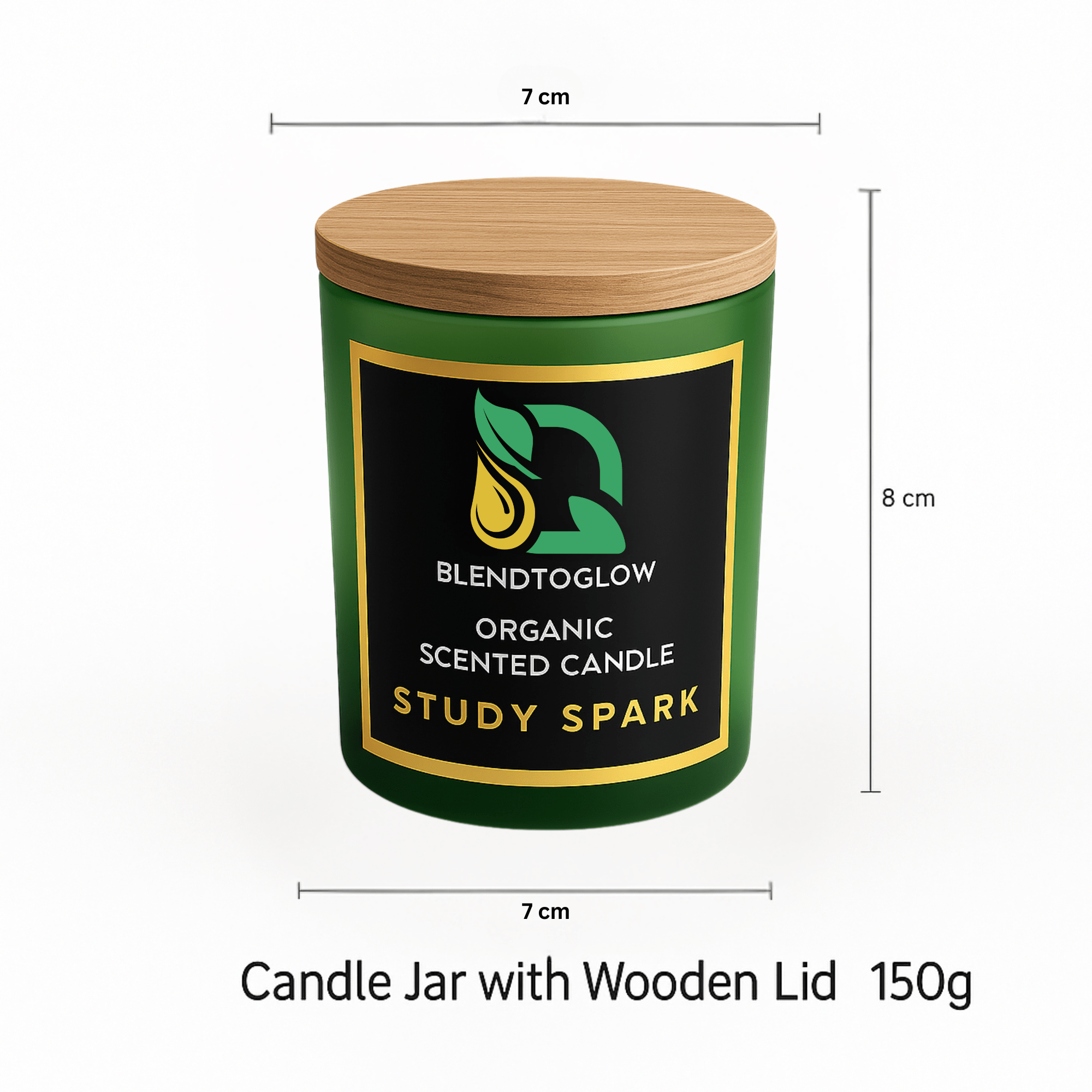Study Spark Natural Scented Candle for Focus