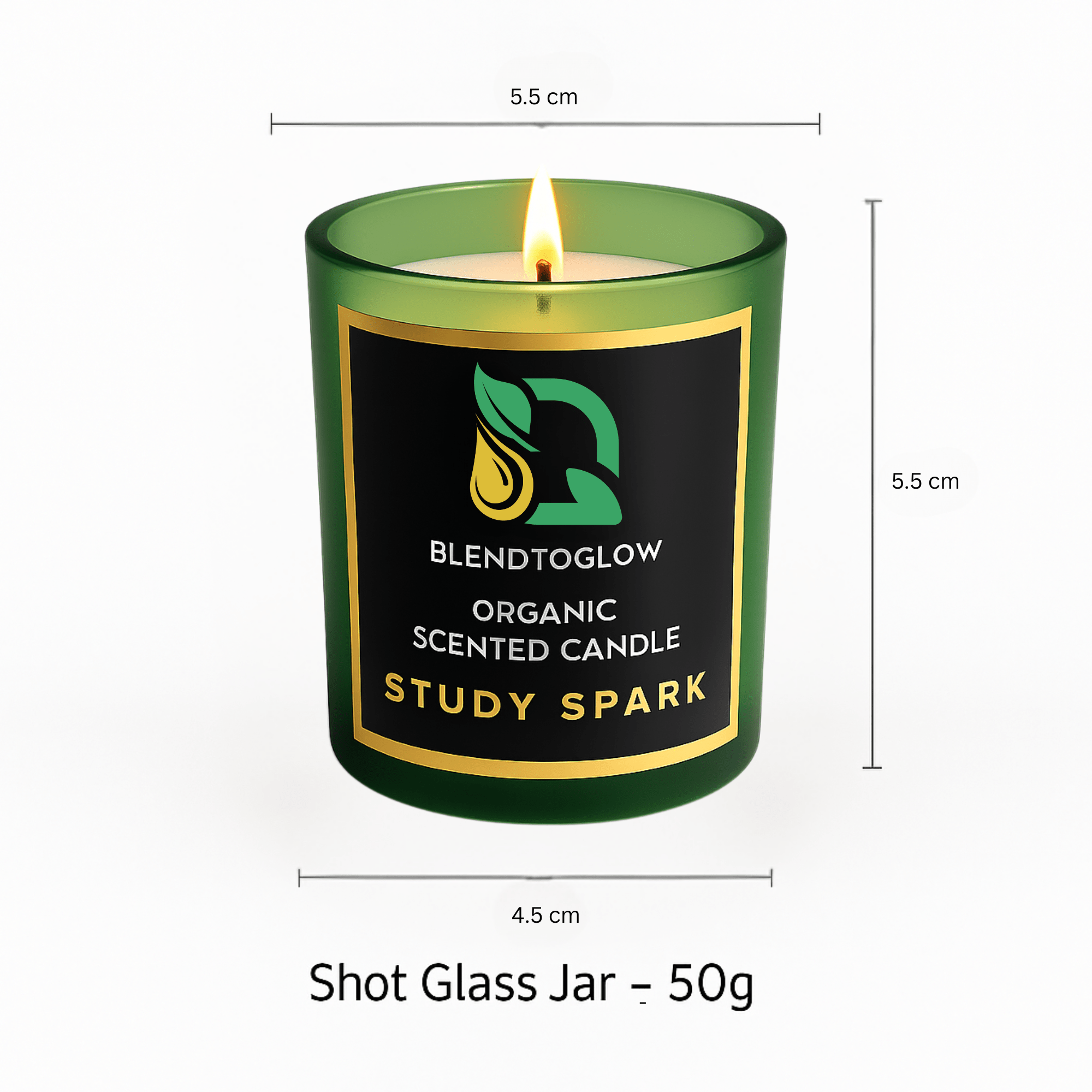 Study Spark Natural Scented Candle for Focus