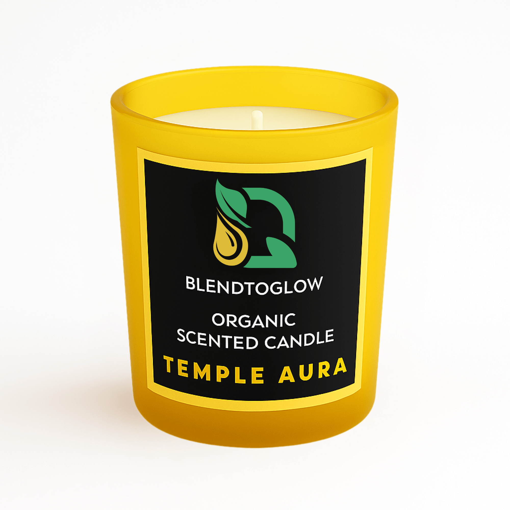 Temple Aura earthy natural scented candle