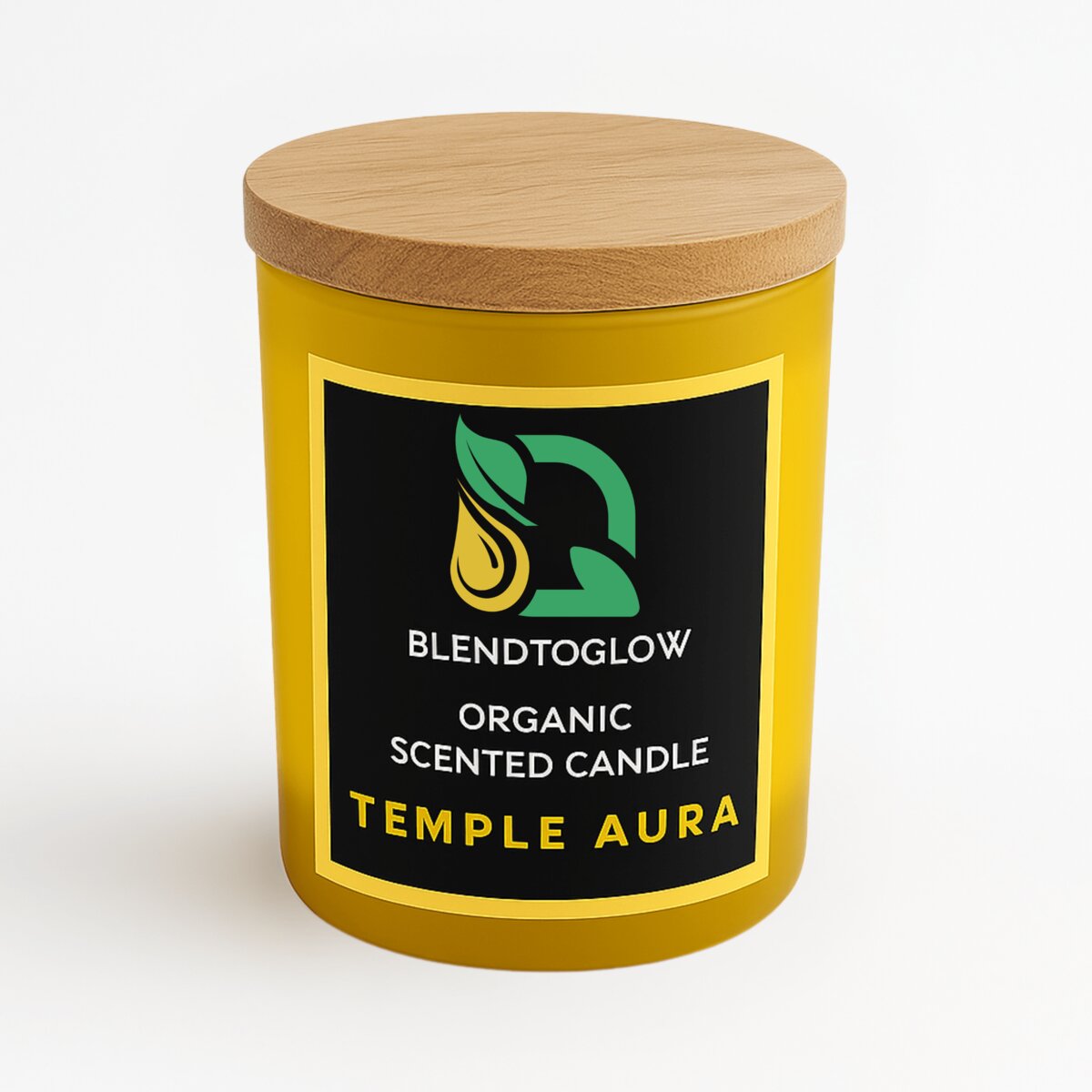Temple Aura earthy natural scented candle