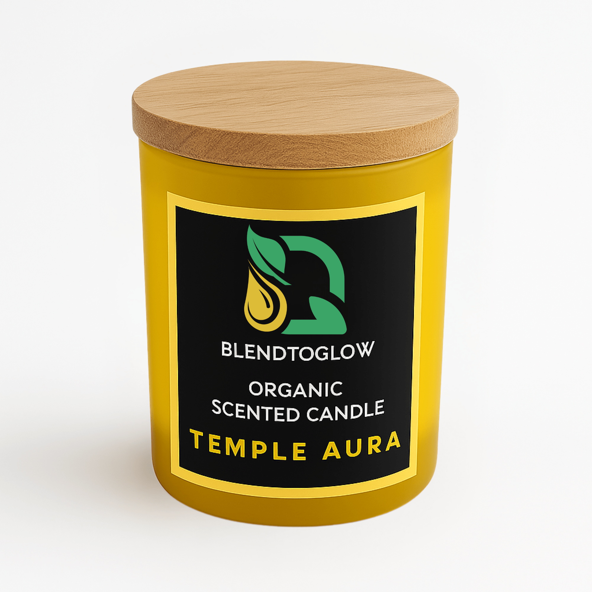 Temple Aura earthy natural scented candle