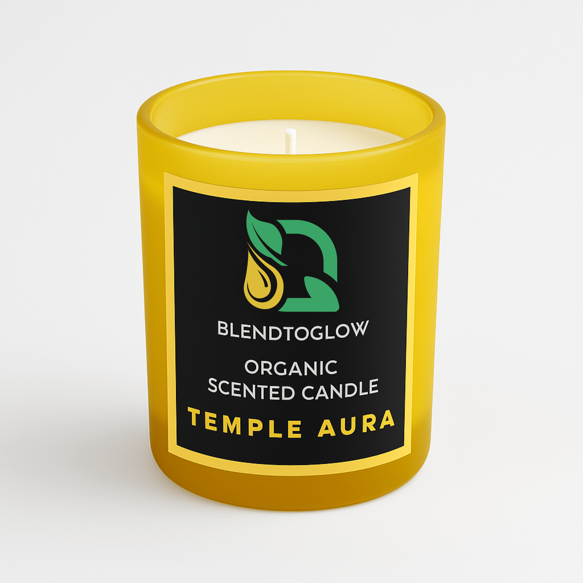 Temple Aura earthy natural scented candle