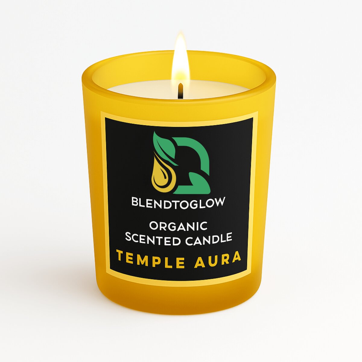 Temple Aura earthy natural scented candle
