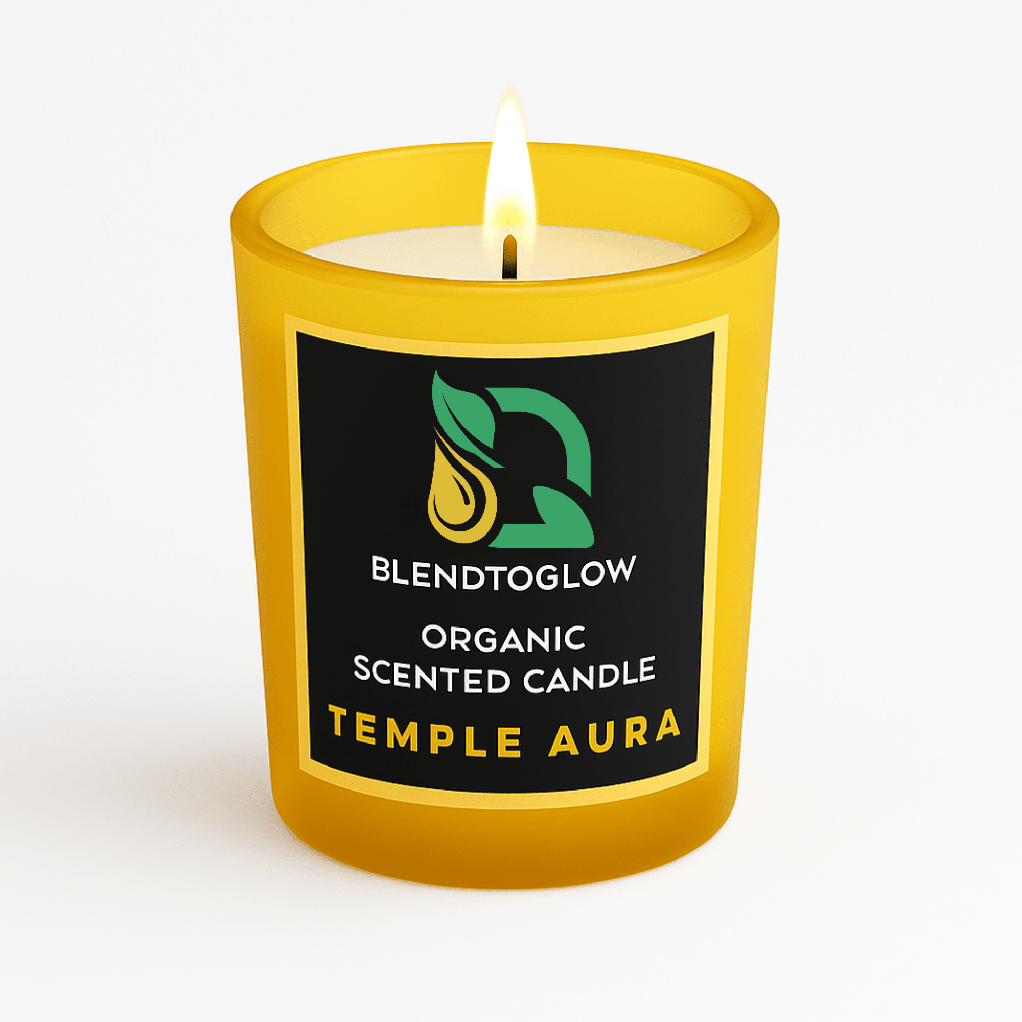 Temple Aura earthy natural scented candle