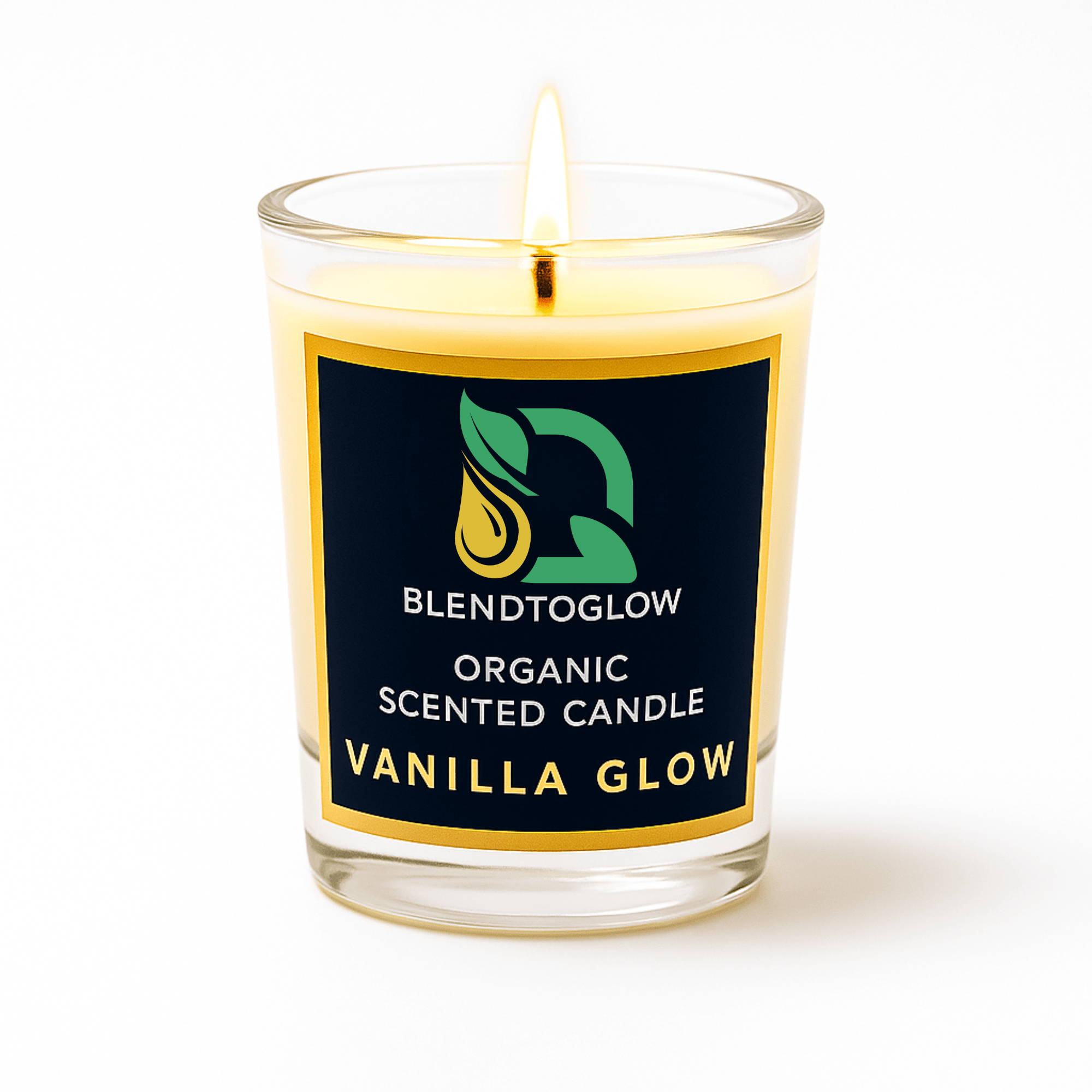 Vanilla natural scented candle for calm