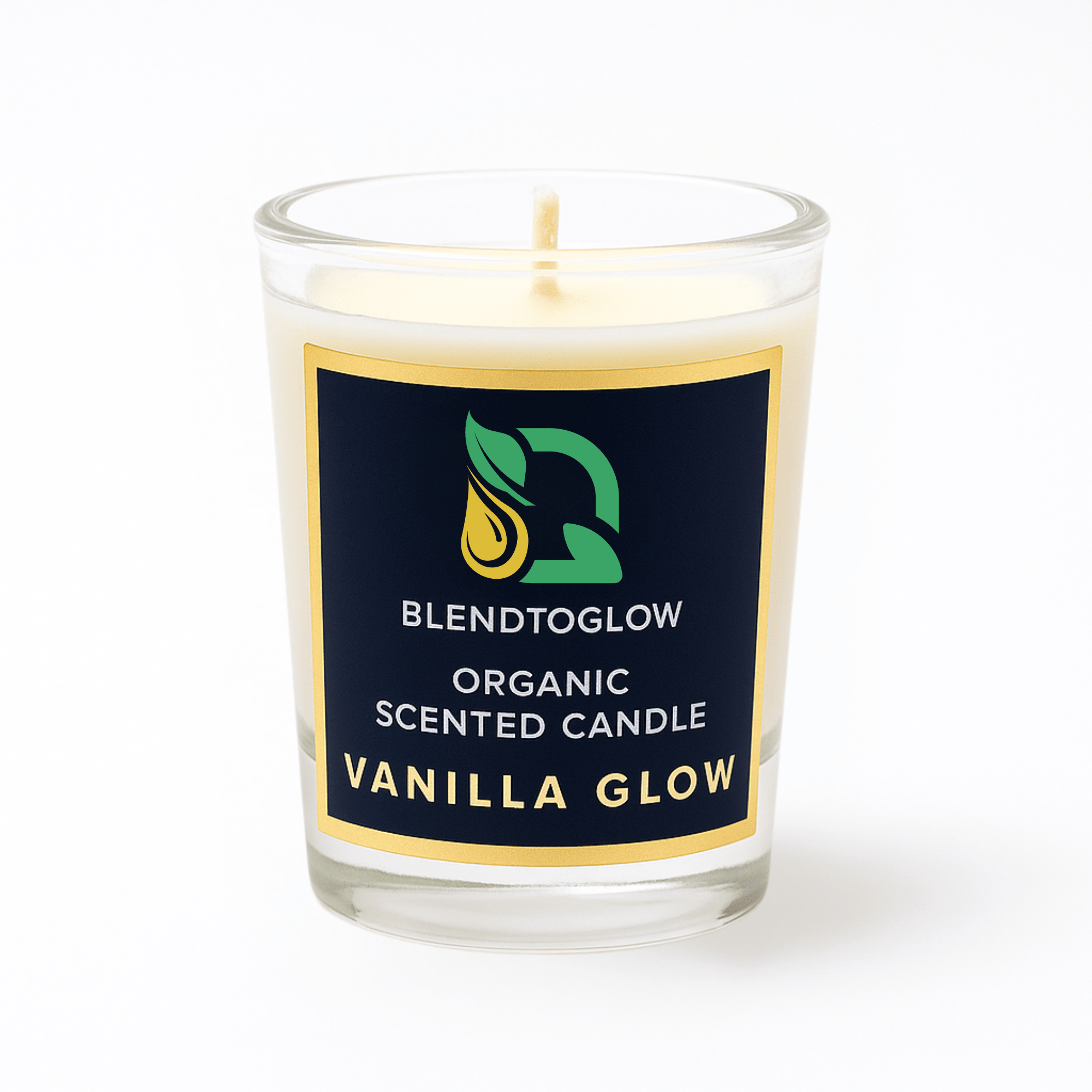 Vanilla natural scented candle for calm